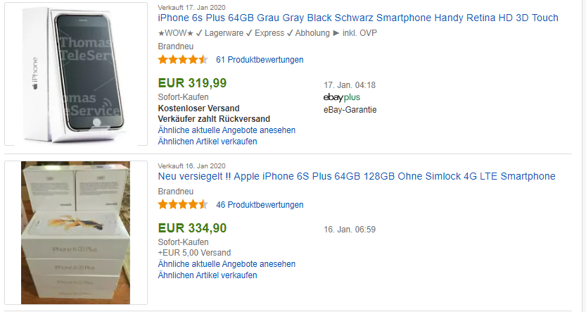 Reselling Tipps: Preisvergleich bei eBay